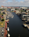 Hafenanlage in Bremerhaven